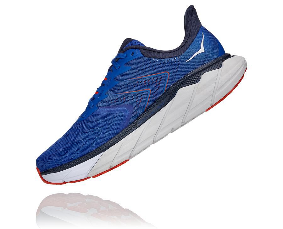 Hoka One One Running Shoes Mens Blue - Arahi 5 - 05349SBJT